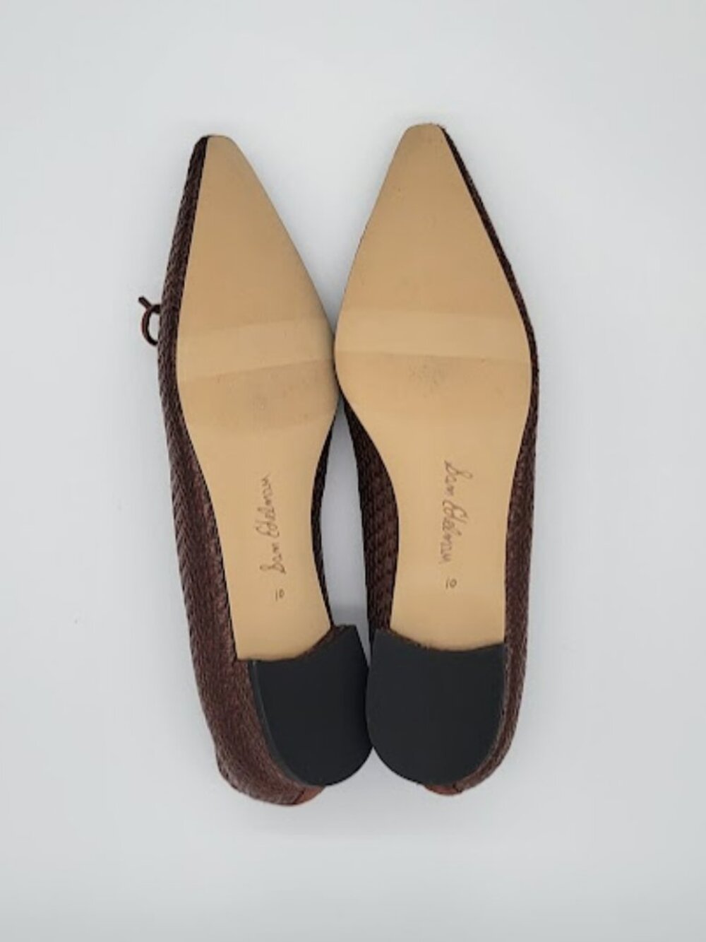 SAM EDELMAN Esmira Women’s Pointed Toe Flats Brown Bow Size 10 NWOB - Picture 7 of 8